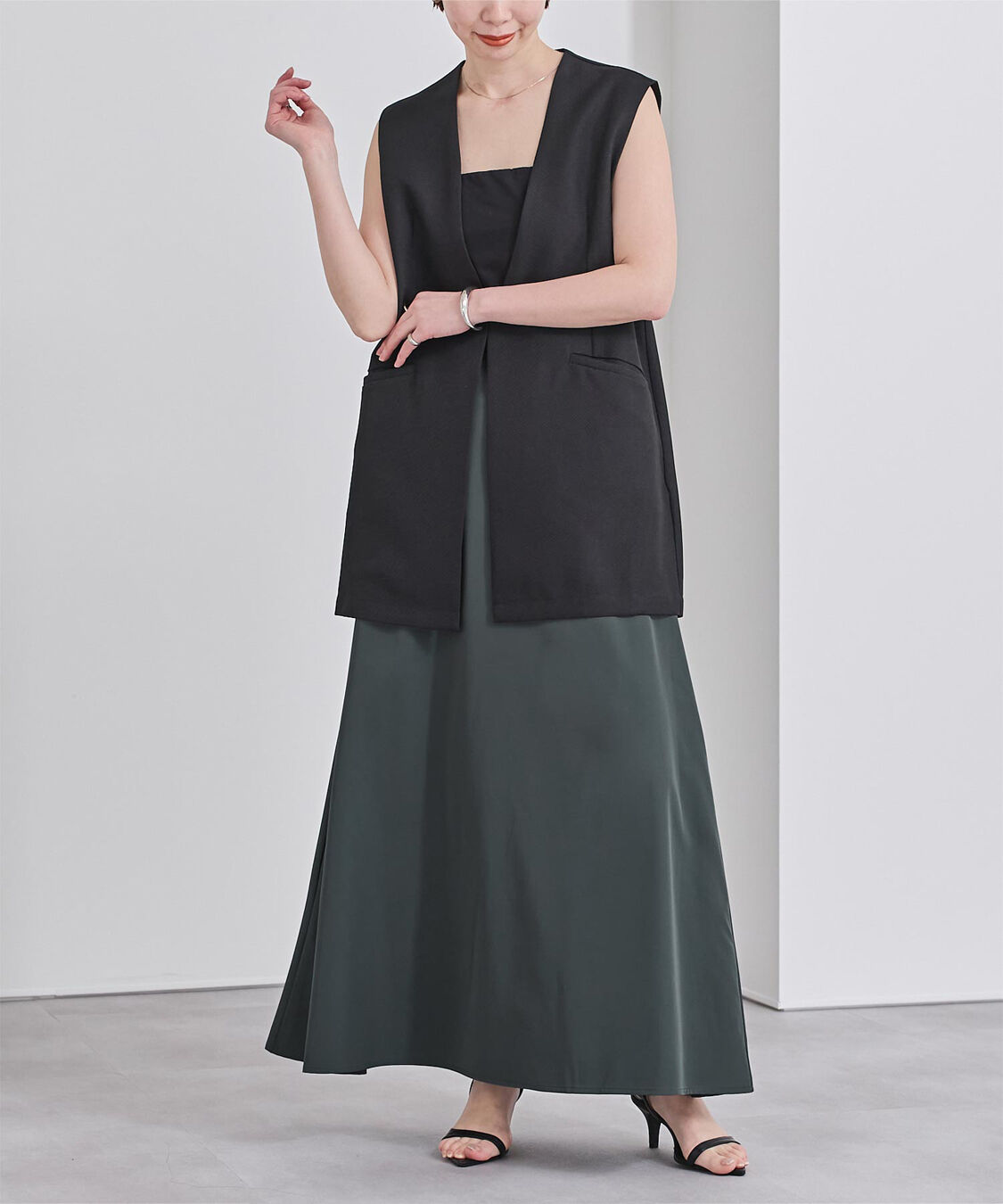 ur's「撥水フレアドレープスカート」|スカート|