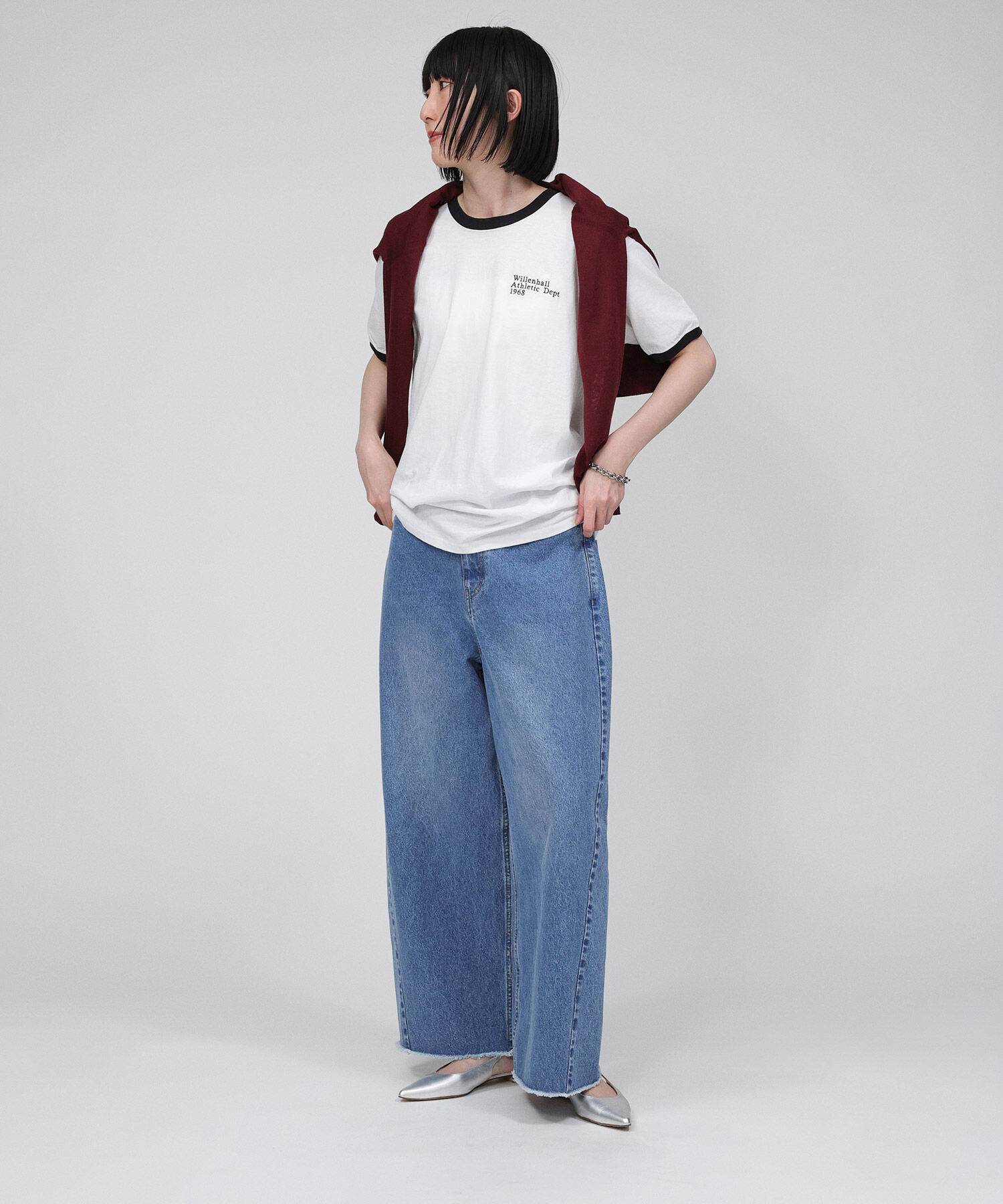 BABYLONE「ﾊﾞﾚﾙﾚｯｸﾞﾃﾞﾆﾑPT」|デニム|