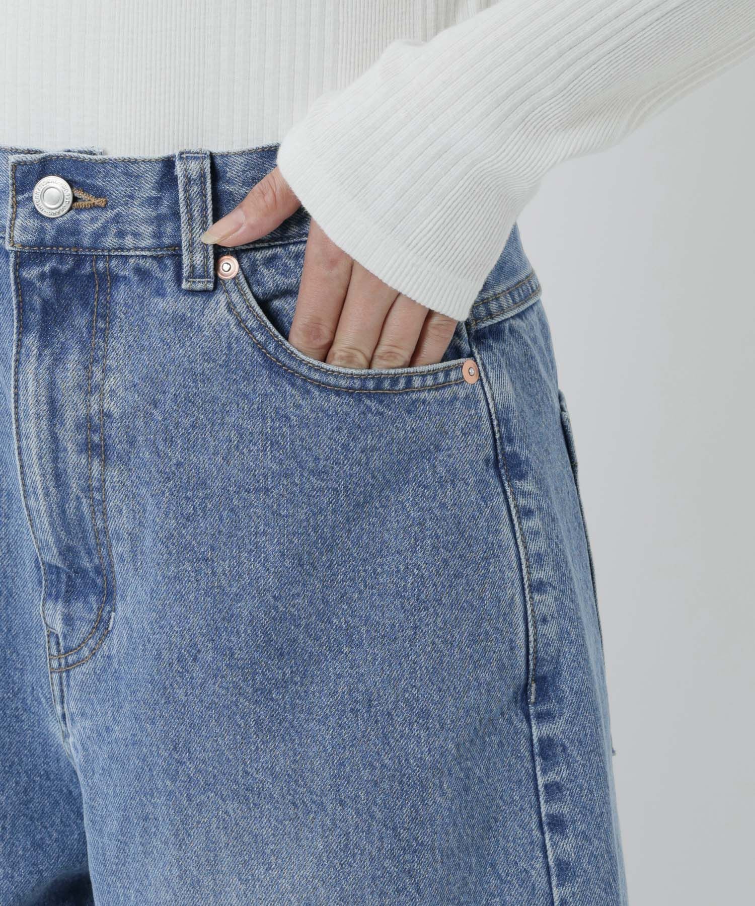 BABYLONE「ﾊﾞﾚﾙﾚｯｸﾞﾃﾞﾆﾑPT」|デニム|