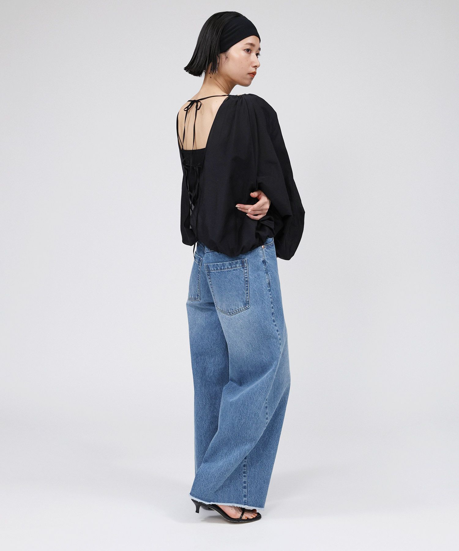 BABYLONE「ﾊﾞﾚﾙﾚｯｸﾞﾃﾞﾆﾑPT」|デニム|