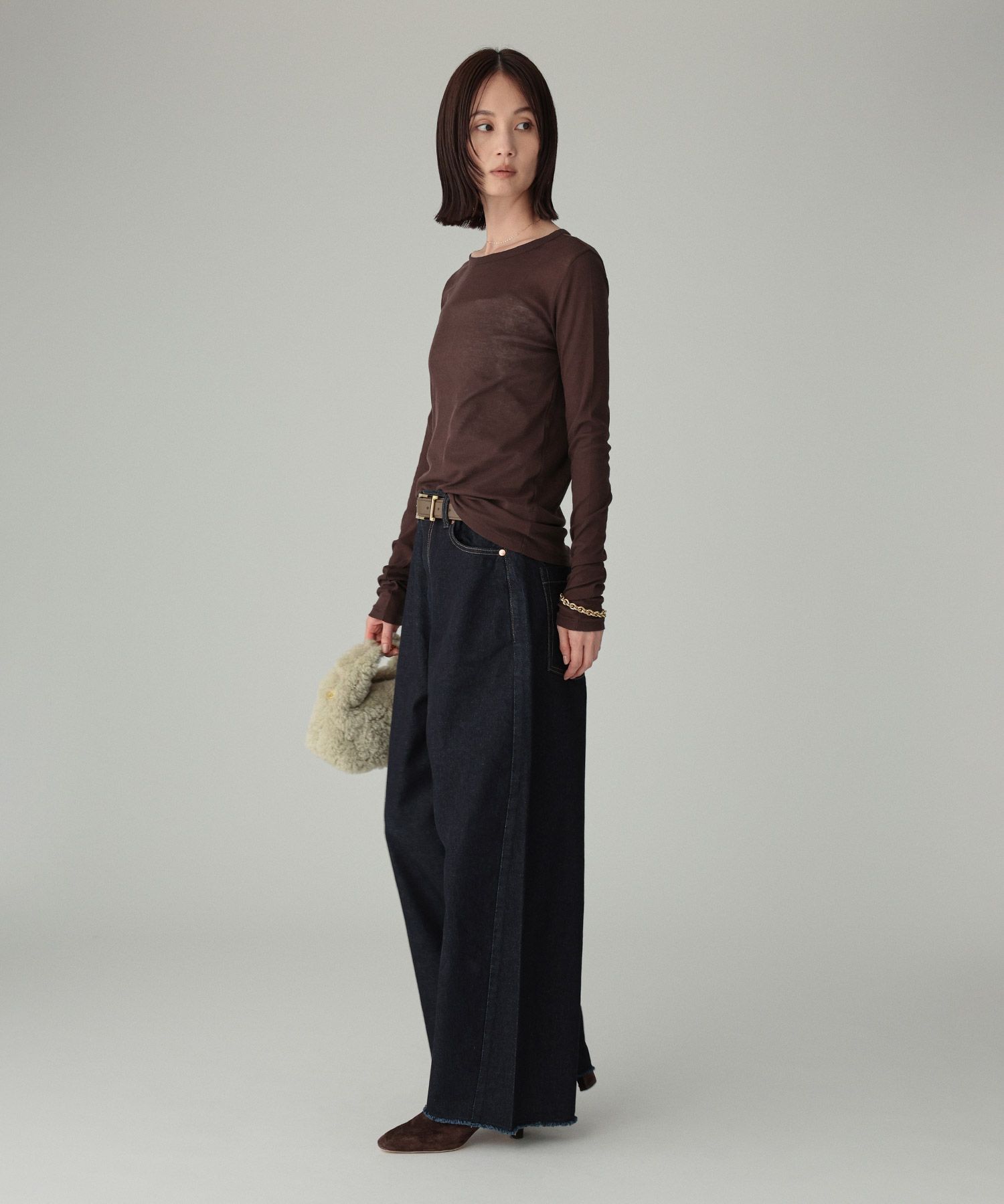 BABYLONE「ﾊﾞﾚﾙﾚｯｸﾞﾃﾞﾆﾑPT」|デニム|