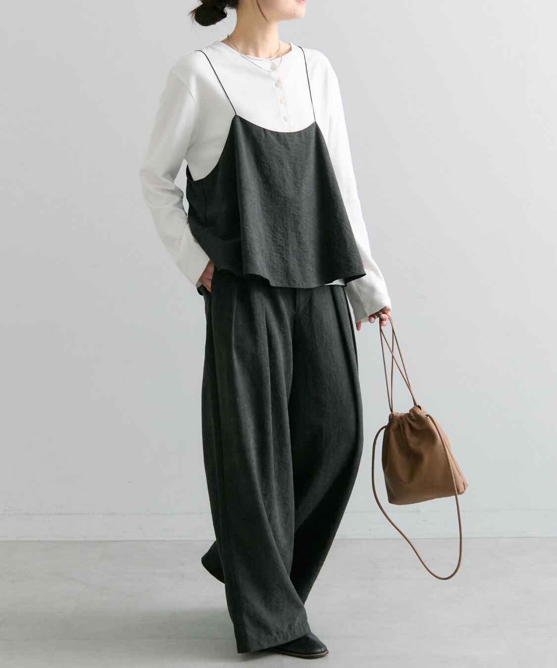  「【SET ITEM】パウダーツイルビスチェ+パンツセット」|その他|ブラック