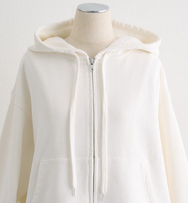  「ダブルジップ裏毛スウェットパーカー」|カーディガン|
