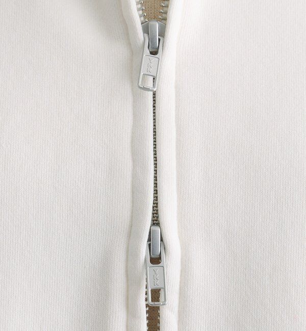  「ダブルジップ裏毛スウェットパーカー」|カーディガン|