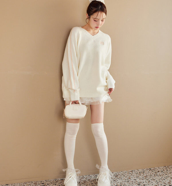  「0151130070【再入荷】リボンカスタムスニーカー」|その他|