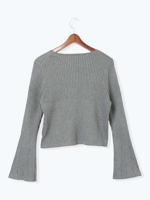 Te chichi「リブダブルジップVネックカーディガン」|カーディガン|