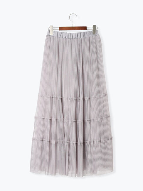 Te chichi「チュールプリーツティアードロングスカート」|スカート|