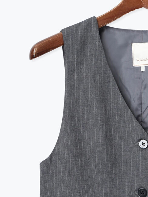 Te chichi「【宮本茉由着用】ストライプショートベスト《2025spring catalog item》」|シャツ・ブラウス|