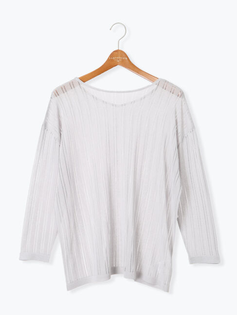 Lugnoncure「針抜きシアーニット」|ニット・セーター|