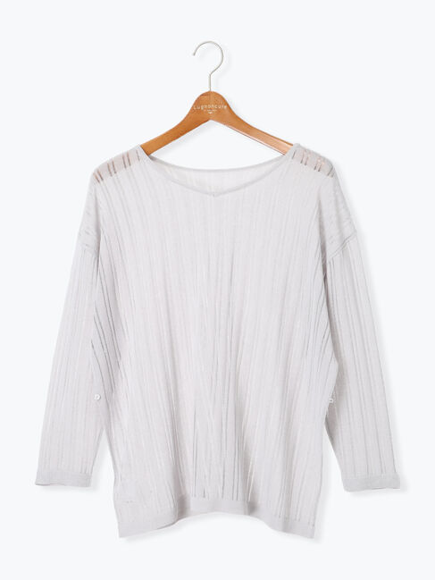 Lugnoncure「針抜きシアーニット」|ニット・セーター|