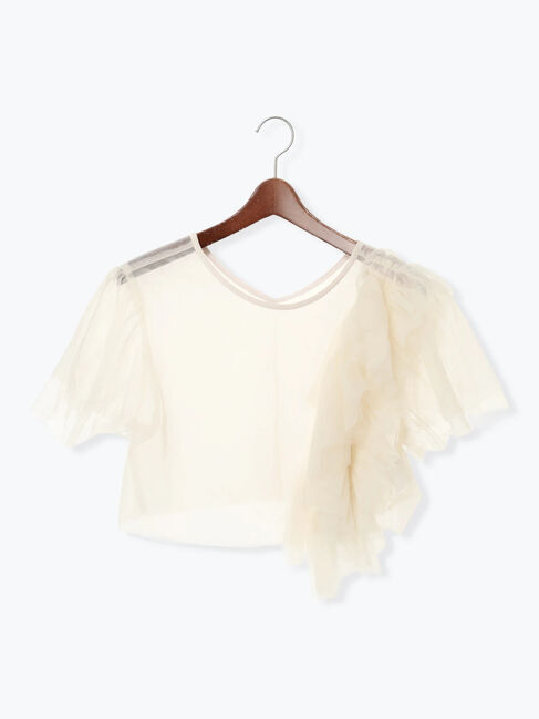 Te chichi「【セレモニーアイテム】チュールフリルレイヤードボレロ」|シャツ・ブラウス|
