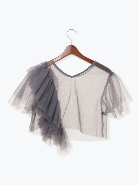 Te chichi「【セレモニーアイテム】チュールフリルレイヤードボレロ」|シャツ・ブラウス|