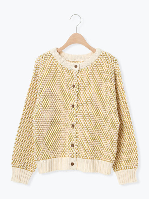 Samansa Mos2「ラーベン編み前後2WAYニット」|カーディガン|