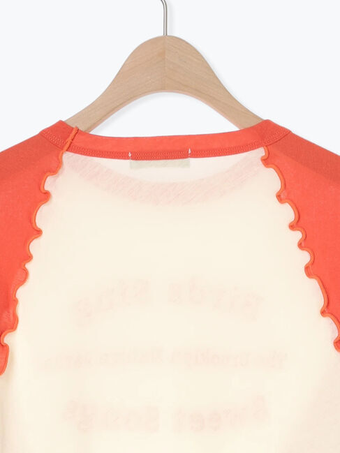 Samansa Mos2「シアーラグランロゴTシャツ」|Tシャツ・カットソー|