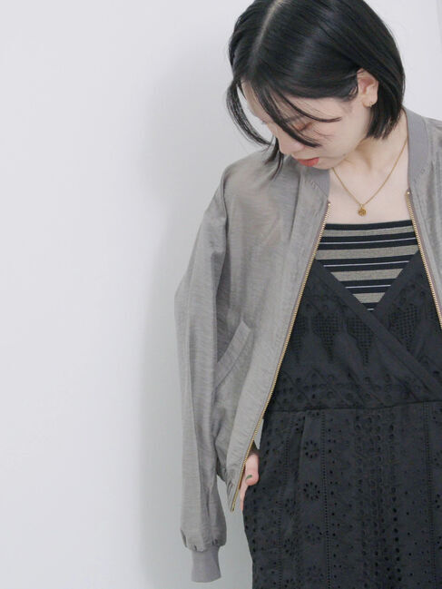 Samansa Mos2 blue「マルチボーダータンク」|Tシャツ・カットソー|