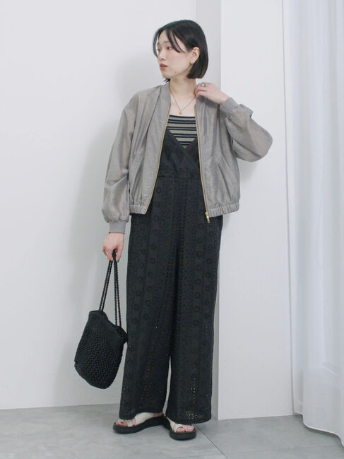 Samansa Mos2 blue「マルチボーダータンク」|Tシャツ・カットソー|