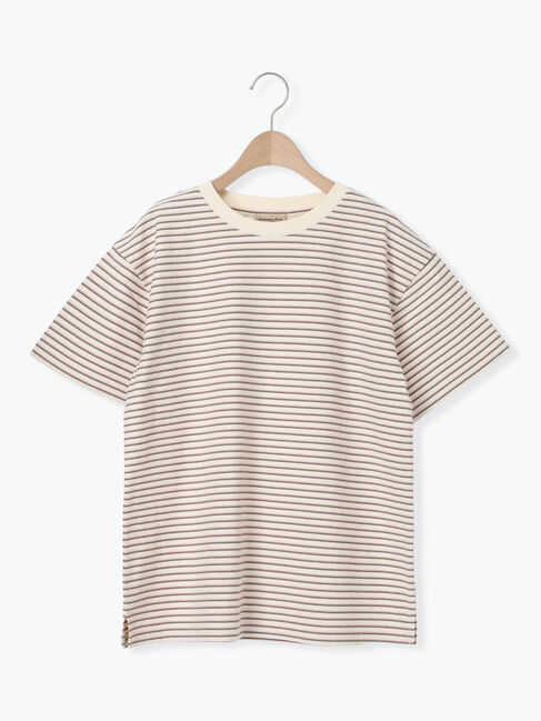 Samansa Mos2「カス残しマルチボーダーTシャツ」|Tシャツ・カットソー|