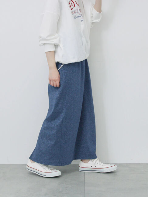 Samansa Mos2 blue「ラメナロースカート」|スカート|