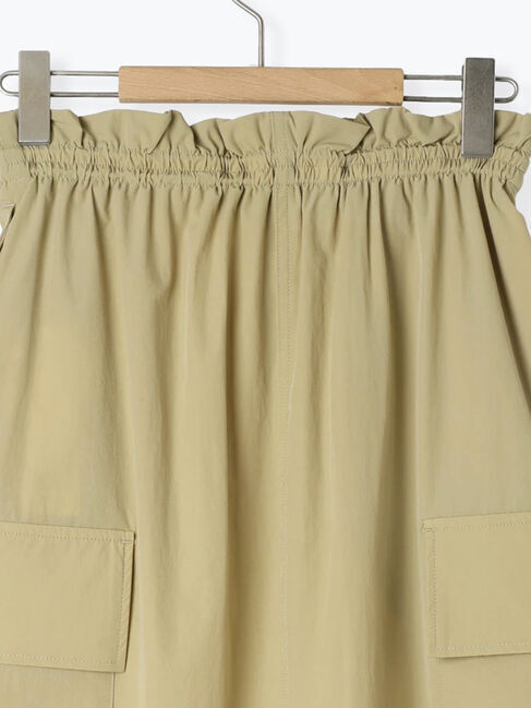 Samansa Mos2 blue「ナイロンカーゴスカート」|スカート|