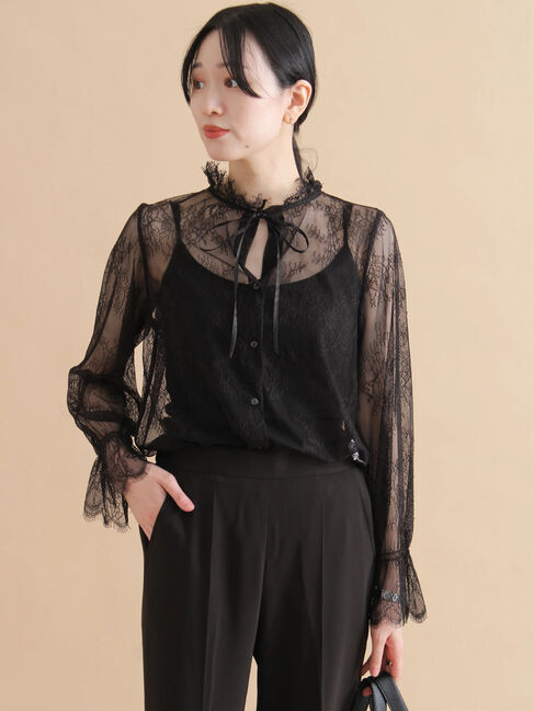 sm2rhythm「レースボウタイブラウス」|シャツ・ブラウス|