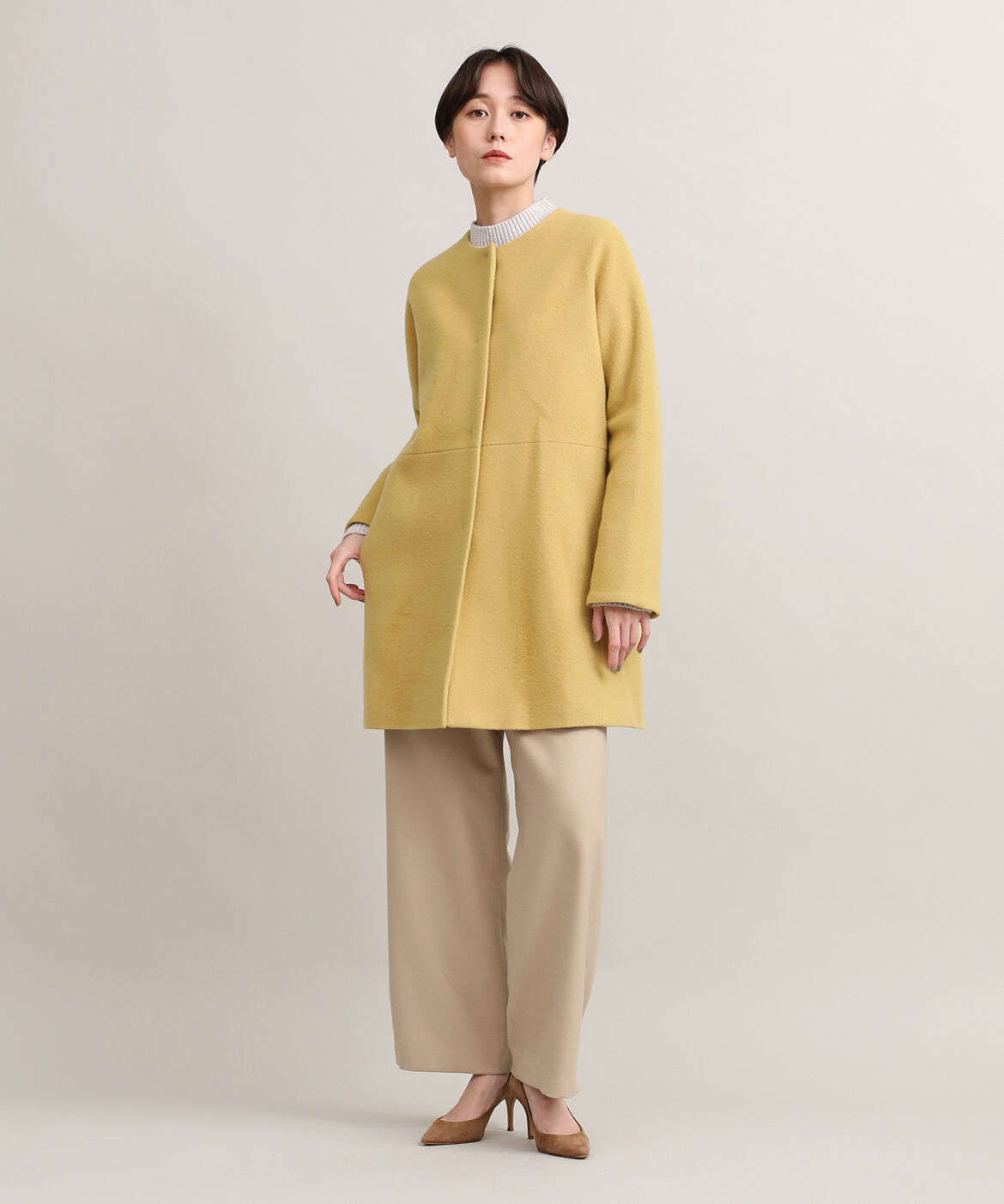 DAY by DAY it&rsquo;s international「ノーカラーコート《Super110's Wool》」|ピーコート|