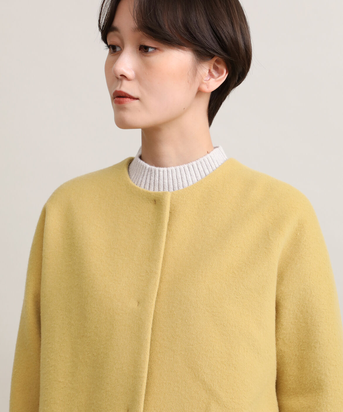 DAY by DAY it&rsquo;s international「ノーカラーコート《Super110's Wool》」|ピーコート|
