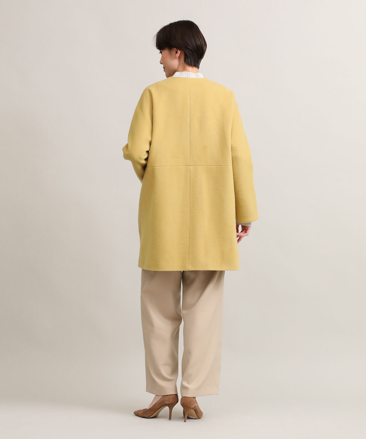 DAY by DAY it&rsquo;s international「ノーカラーコート《Super110's Wool》」|ピーコート|