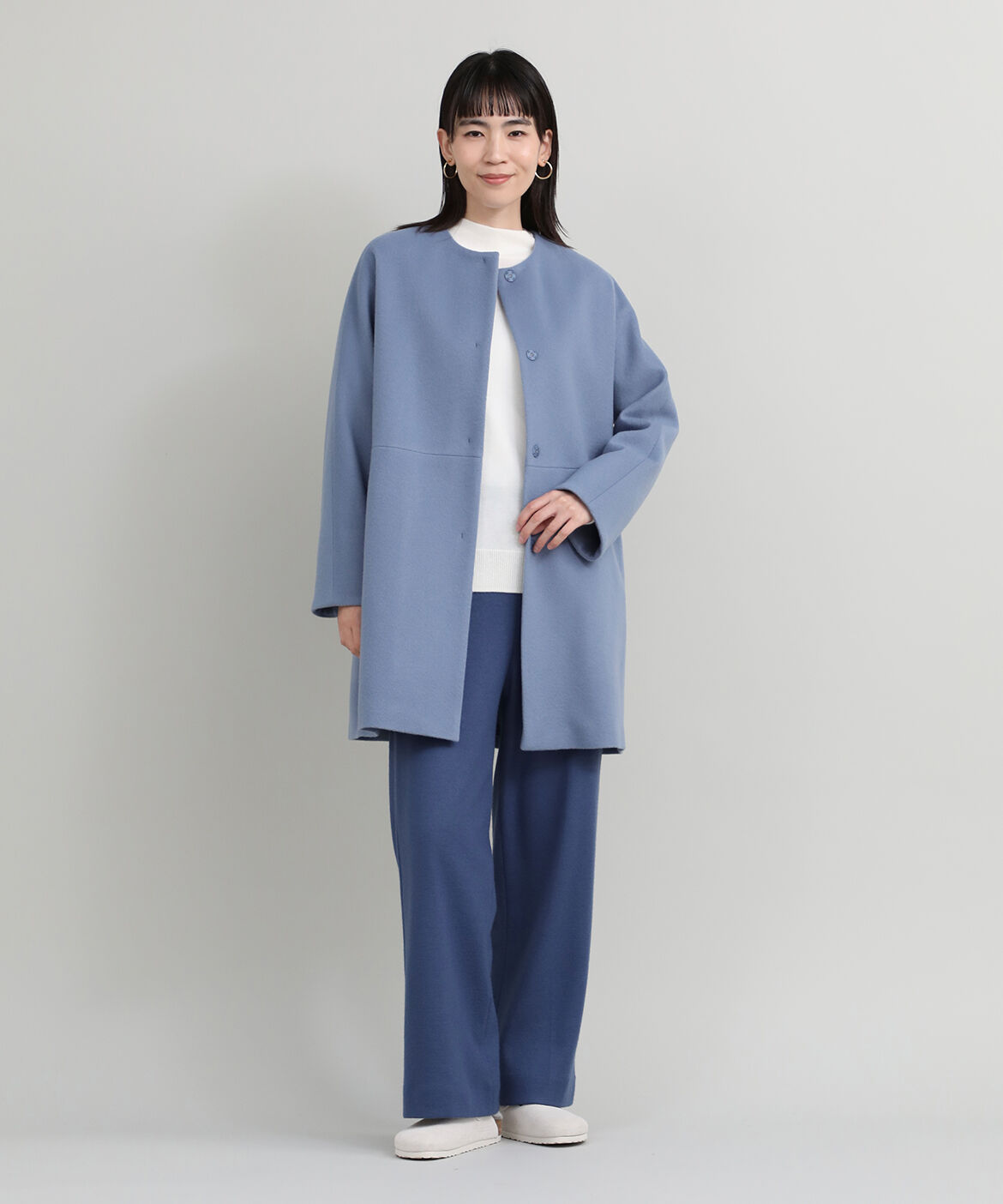 DAY by DAY it&rsquo;s international「ノーカラーコート《Super110's Wool》」|ピーコート|