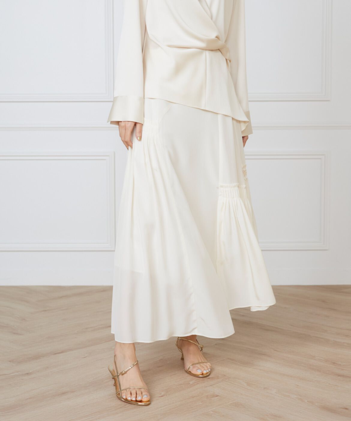 INED「アシメトリースカート《la veille by SUPERIOR CLOSET》」|フレア|