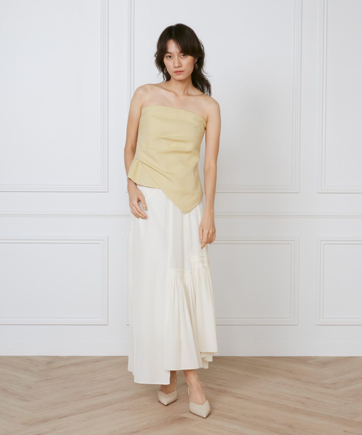 INED「アシメトリースカート《la veille by SUPERIOR CLOSET》」|フレア|