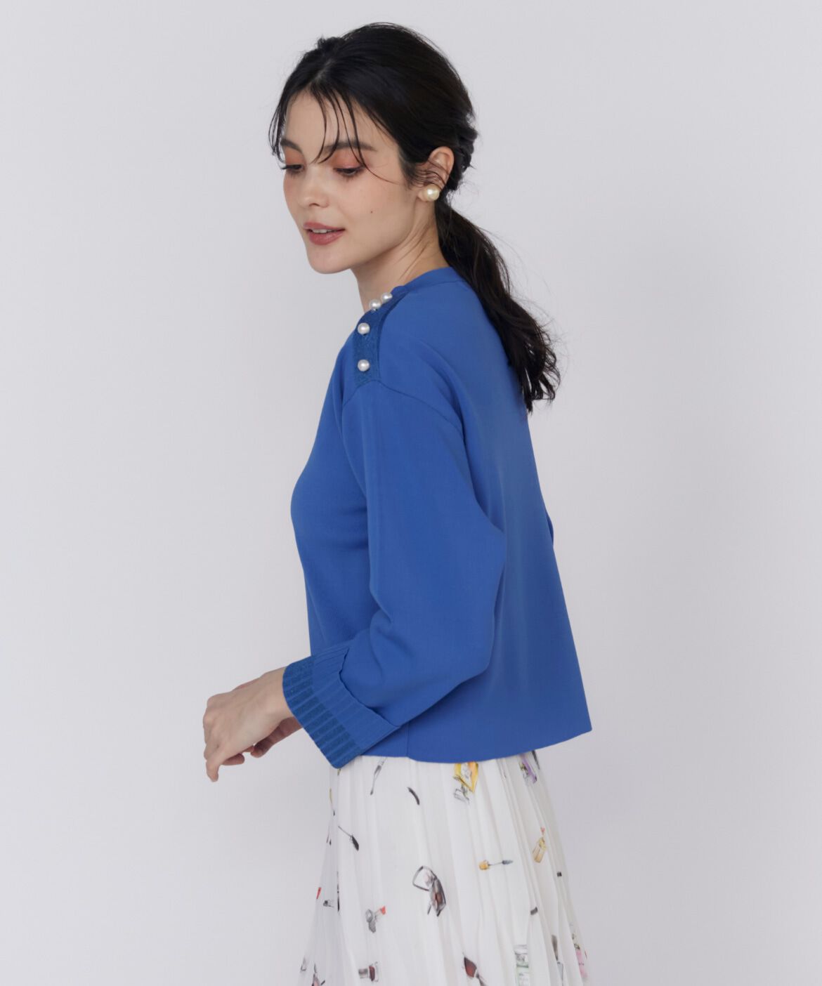 Maglie le cassetto「ラメ配色プルオーバーニット」|ニット・セーター|