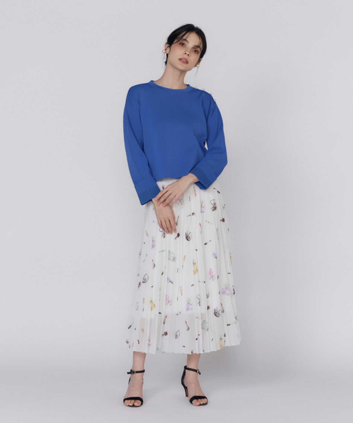 Maglie le cassetto「ラメ配色プルオーバーニット」|ニット・セーター|