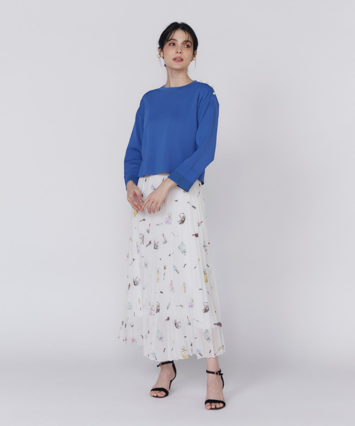 Maglie le cassetto「ラメ配色プルオーバーニット」|ニット・セーター|