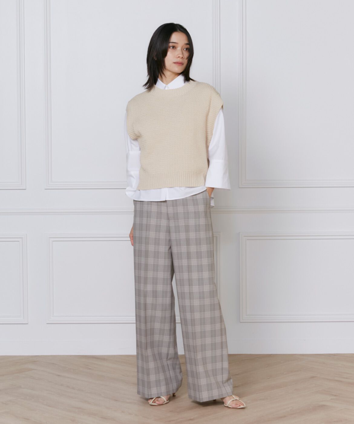 INED「ノースリーブプルオーバーニット　《YVON》」|ニット・セーター|