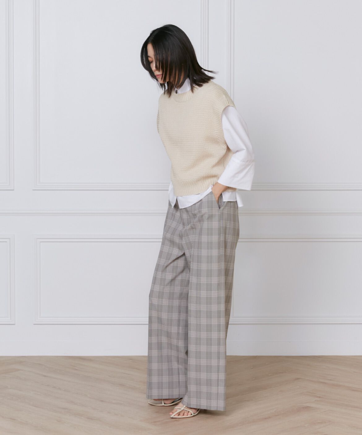 INED「ノースリーブプルオーバーニット　《YVON》」|ニット・セーター|