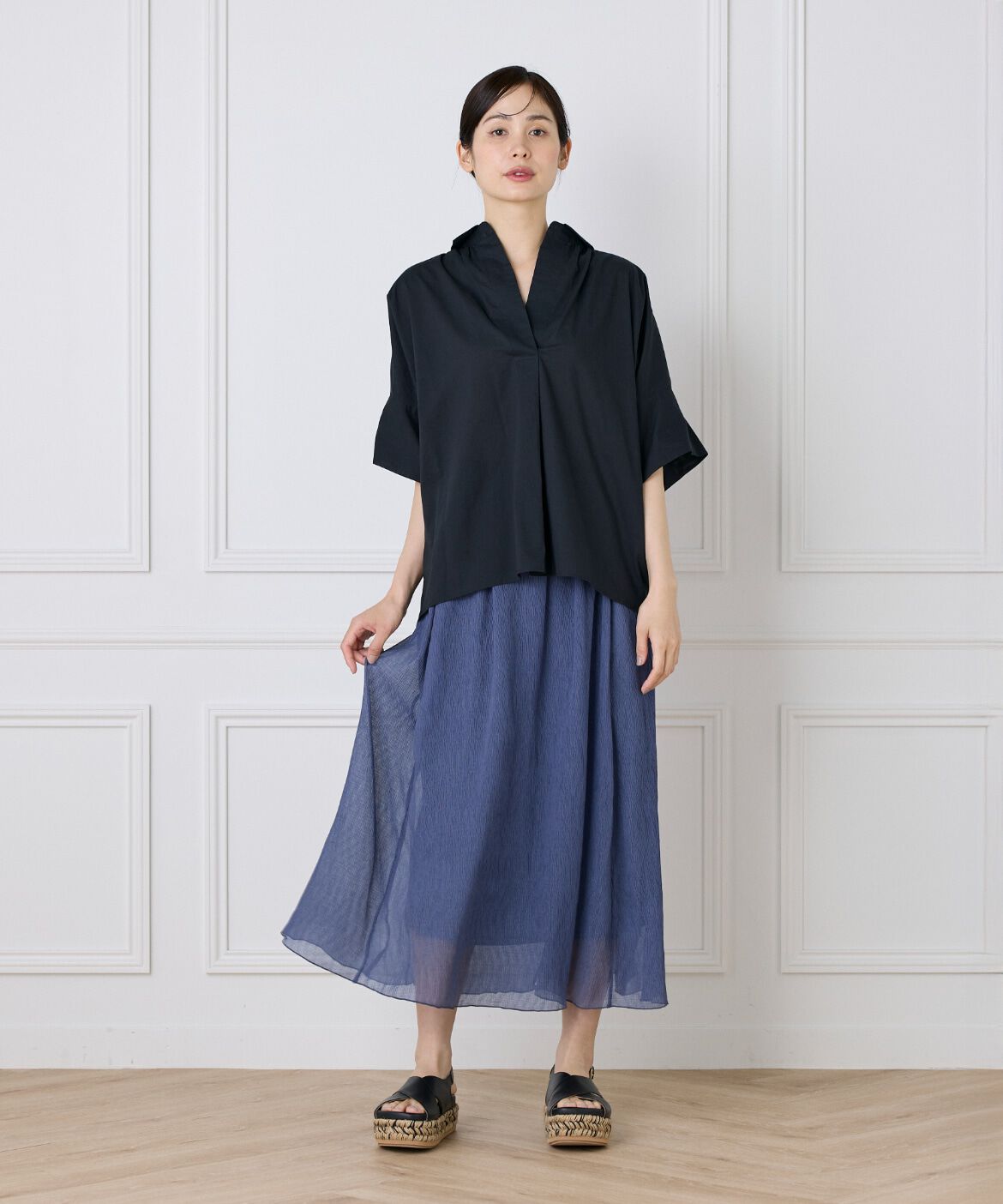 I.T.'S international「シアー楊柳スカート」|スカート|