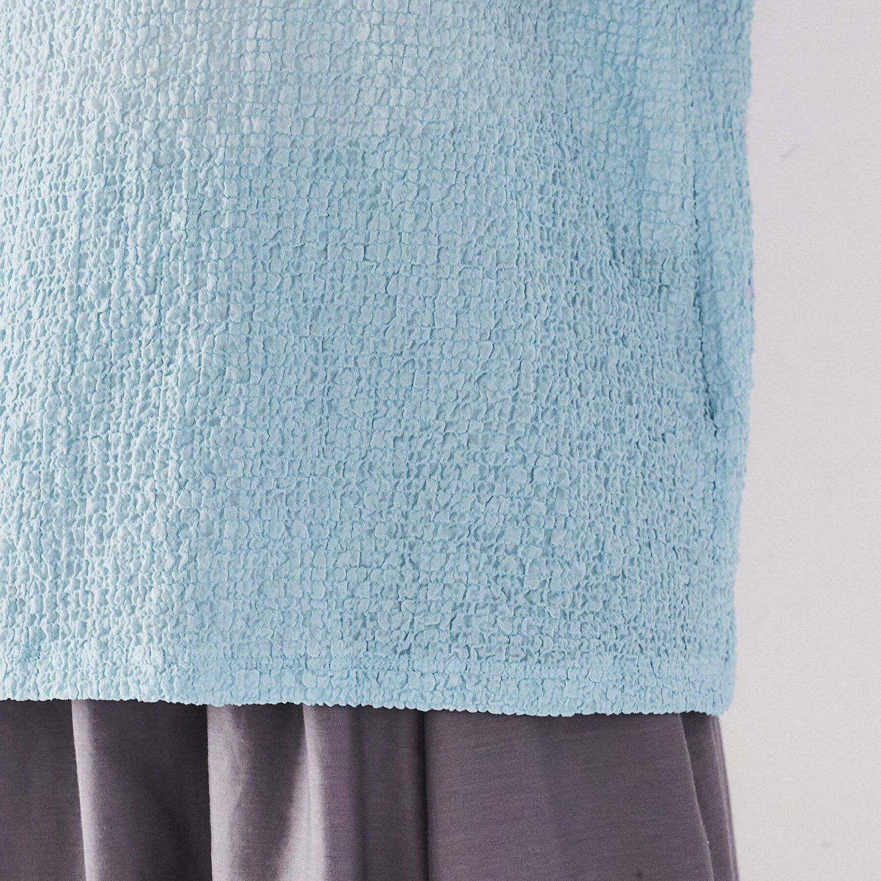 UNTITLED「【シアー/ストレッチ/凹凸素材】バンピー袖コンシャスブラウス」|シャツ・ブラウス|