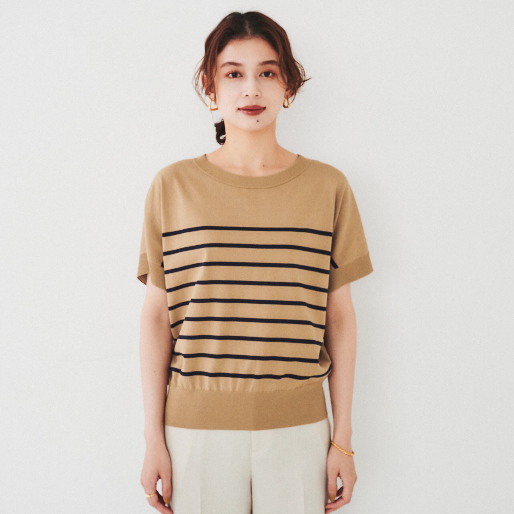 UNTITLED「【2WAY/薄手/清涼感】コットンエステル サマーニット」|ニット・セーター|