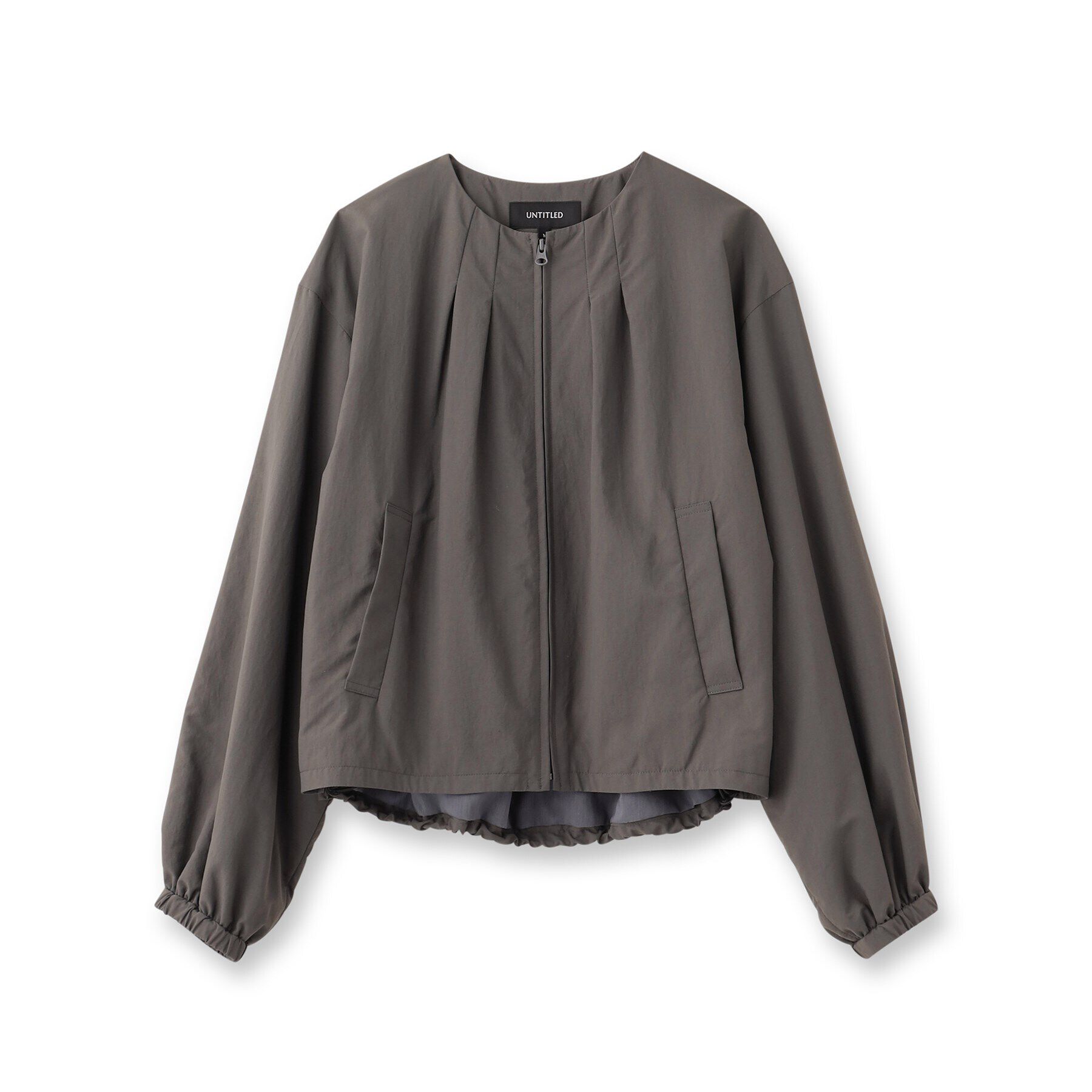 UNTITLED「【スポーティー/ショート丈羽織】ドロストブルゾン」|ブルゾン・スタジャン|