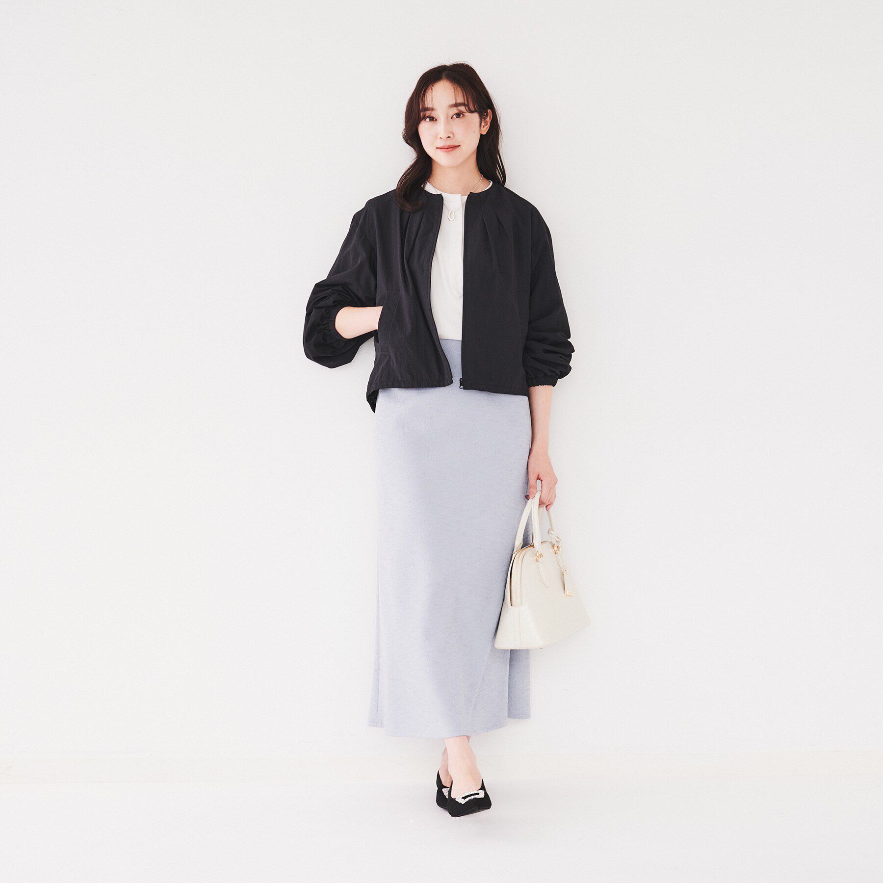 UNTITLED「【スポーティー/ショート丈羽織】ドロストブルゾン」|ブルゾン・スタジャン|