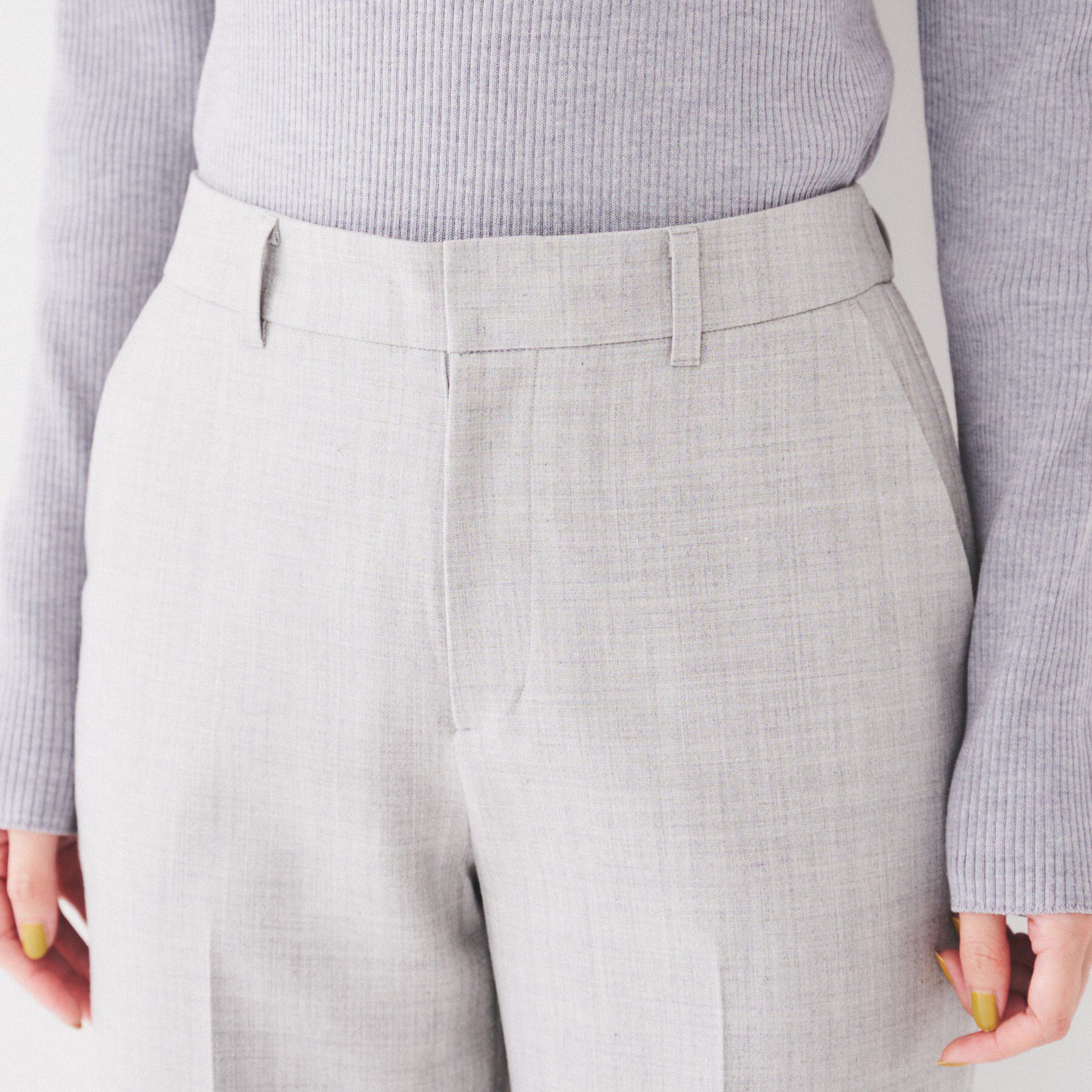 UNTITLED「【後ろウエストゴム/洗える】2WAYストレッチテーパードパンツ」|その他|