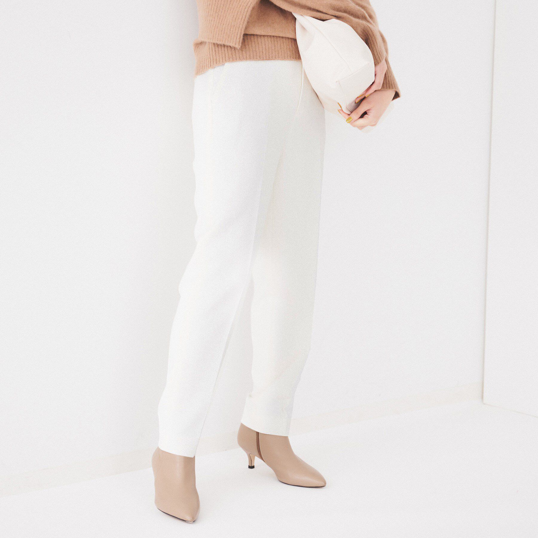 UNTITLED「【後ろウエストゴム/洗える】2WAYストレッチテーパードパンツ」|その他|