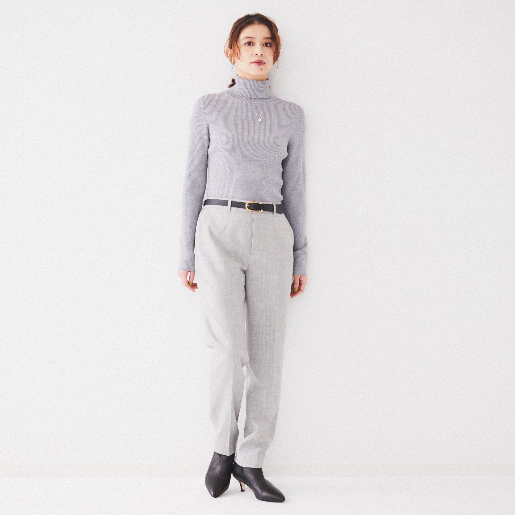 UNTITLED「【後ろウエストゴム/洗える】2WAYストレッチテーパードパンツ」|その他|