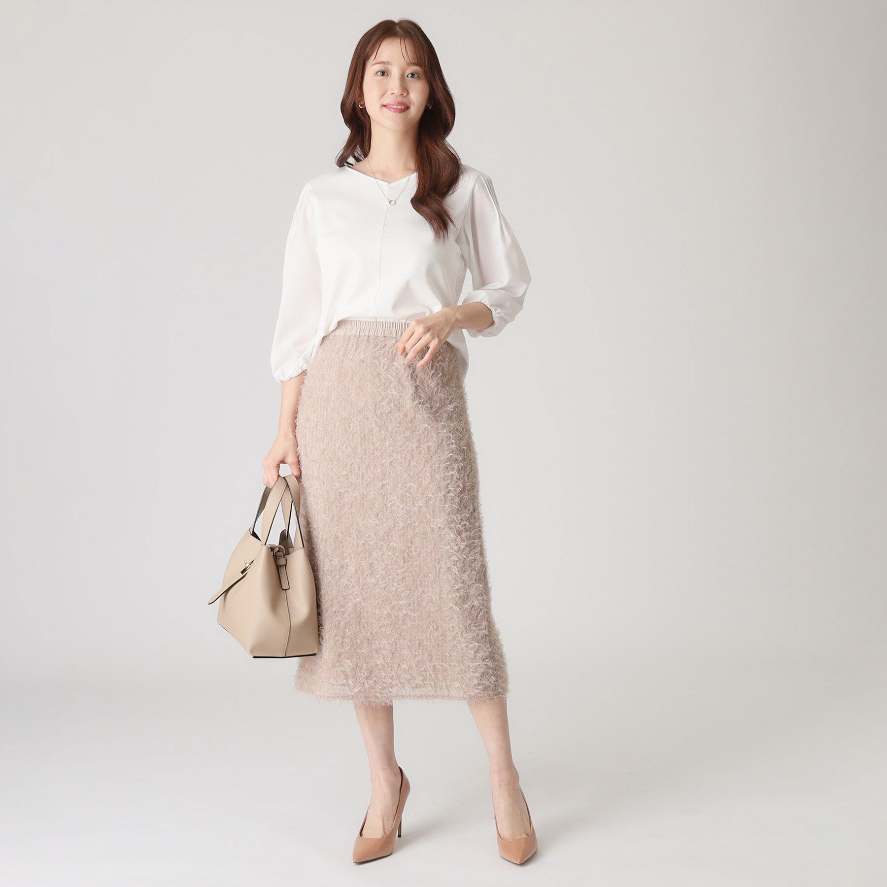 COUP DE CHANCE「【洗える／日本製／袖の異素材使い】ジャージプルオーバー」|Tシャツ・カットソー|