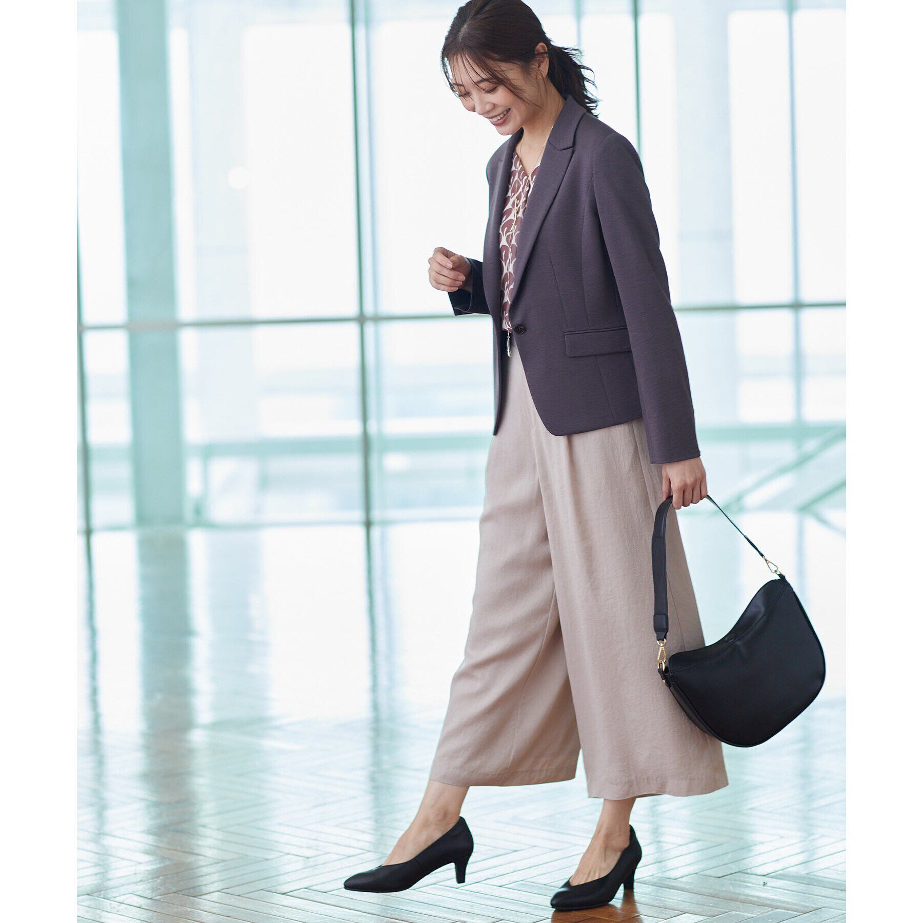 Reflect「【至福の履き心地／すっきり美脚／通勤・お出かけに大活躍】5cmヒールパンプス」|パンプス|