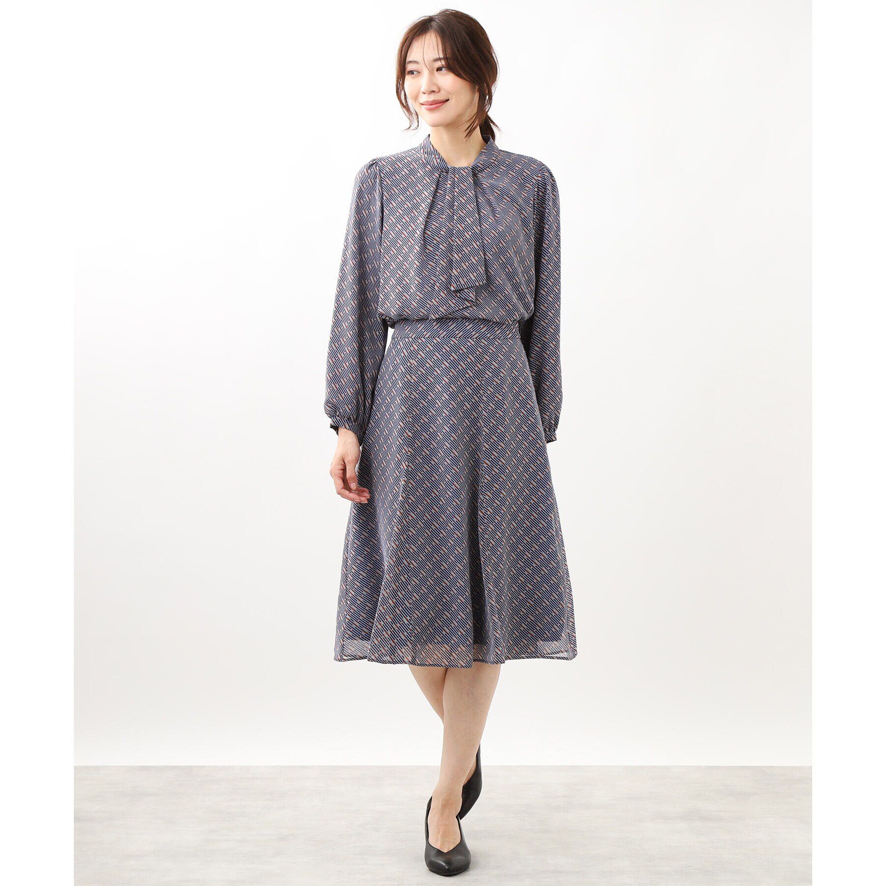 Reflect「【マシンウォッシュ可／セットアップ可能】ヴィンテージプリントフレアスカート」|スカート|