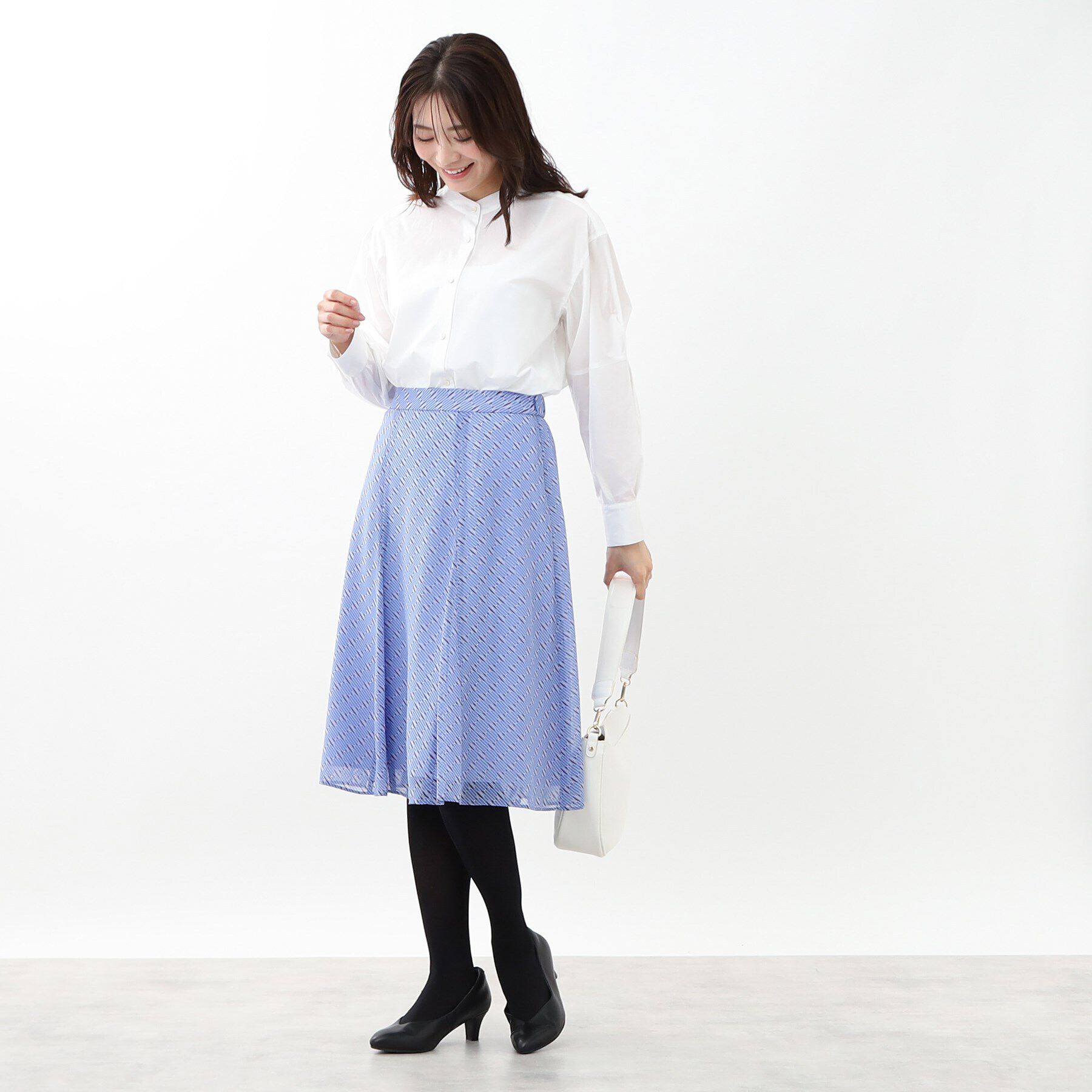 Reflect「【マシンウォッシュ可／セットアップ可能】ヴィンテージプリントフレアスカート」|スカート|