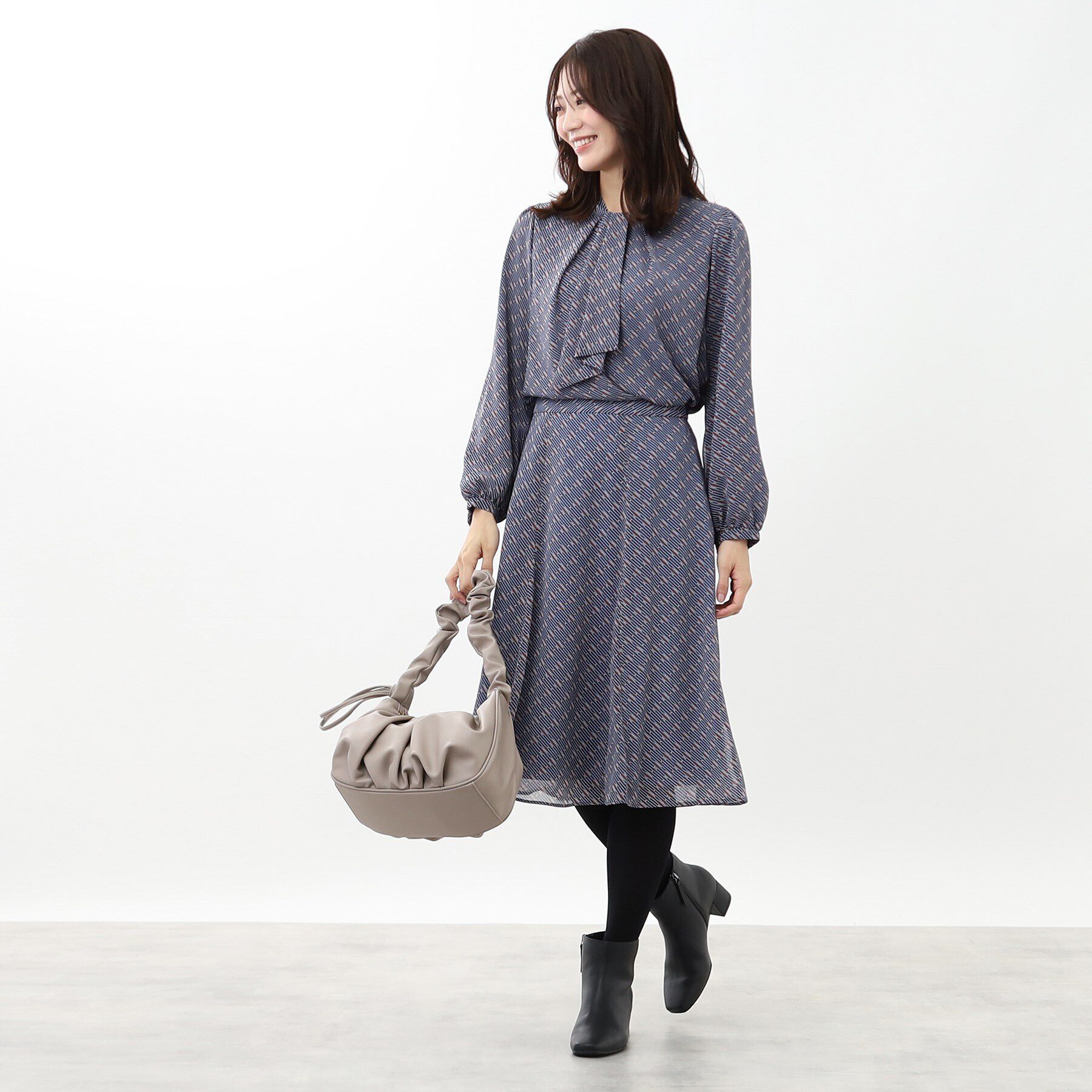 Reflect「【マシンウォッシュ可／セットアップ可能】ヴィンテージプリントフレアスカート」|スカート|