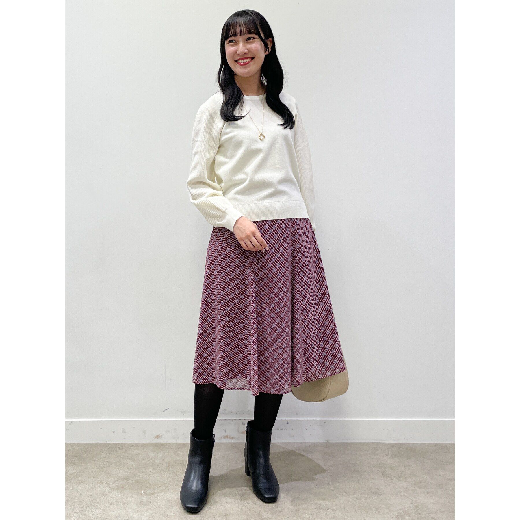 Reflect「【マシンウォッシュ可／セットアップ可能】ヴィンテージプリントフレアスカート」|スカート|