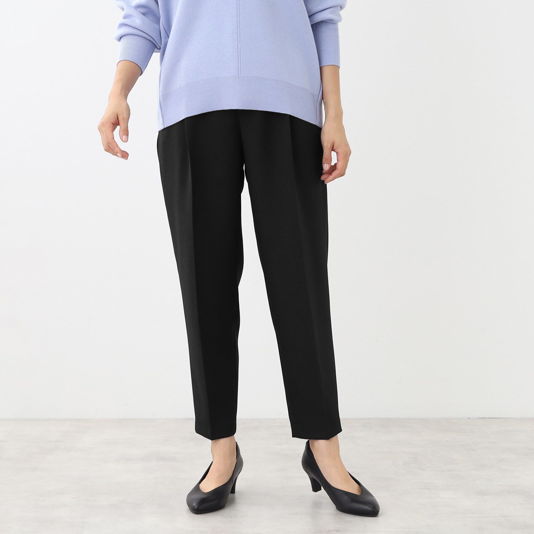 Reflect「【私のパンツ／手洗い可】ゆるシルエットテーパードパンツ」|その他|ブラック(019)